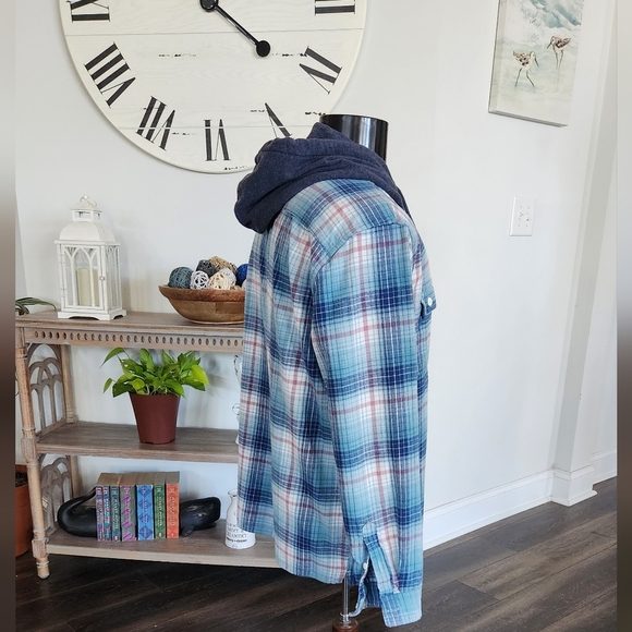 Aeropostle Mens Flannel Hoodie, Size Large, Pre-owned excellent condition - Picture 12 of 16